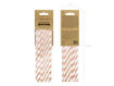 Picture of PAPER STRAWS STRIPPED ROSE GOLD 19.5CM